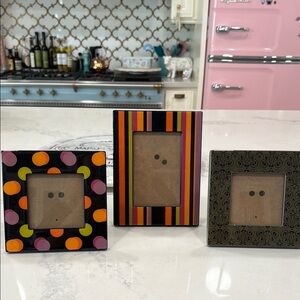 Colorful Halloween themed Picture Frame Set